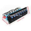 DC 12V 8 Panel de interruptor de rockero de pandillas